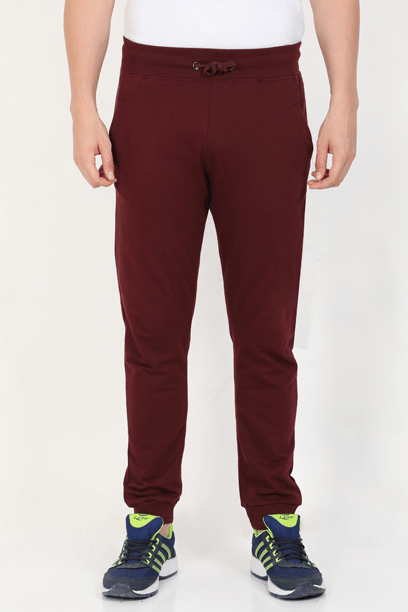 Maroon Track Pants Trousers - Buy Maroon Track Pants Trousers online in  India